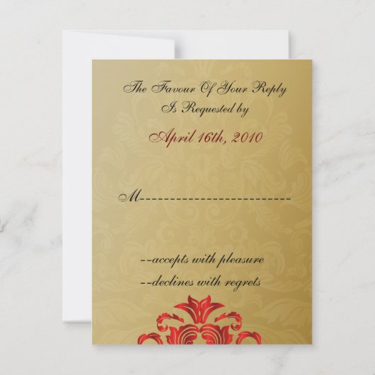 RSVP KARTE (Rückseite)