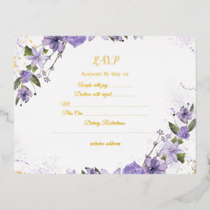 RSVP-Karte aufzeichnen Folie Einladungspostkarte