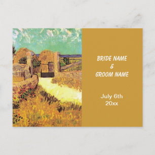 RSVP-Karte,  Bauernhaus in der Provence, Van Gogh Einladungspostkarte