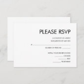 RSVP-KARTE BEGLEITKARTE (Vorne/Hinten)