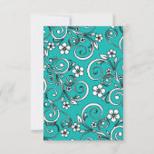 RSVP-Karte "Blau und Schwarz" Einladung (Rückseite)