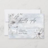 RSVP-Karte der französischen Hütte RSVP Karte (Vorderseite)