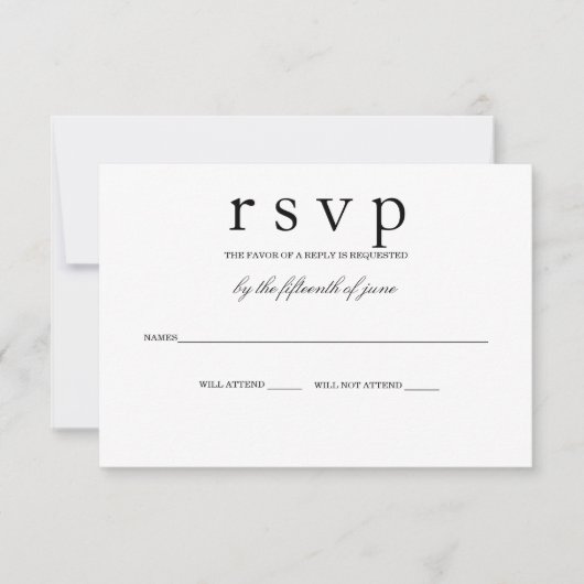 RSVP-Karte der SideBar RSVP Karte (Vorderseite)