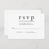 RSVP-Karte der SideBar RSVP Karte (Vorne/Hinten)
