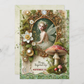 RSVP-Karte der verzauberten Fee | Whimsisches Wald Hinweiskarte (Vorne/Hinten)