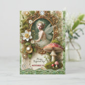 RSVP-Karte der verzauberten Fee | Whimsisches Wald Hinweiskarte (Stehend Vorderseite)