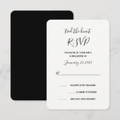 RSVP-Karte des Knotens RSVP Karte (Vorne/Hinten)