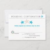 RSVP-Karte des Starfish Boardings RSVP Karte (Vorderseite)