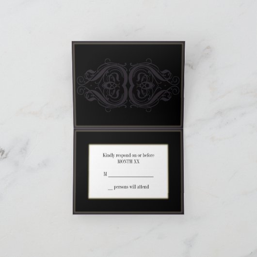 RSVP-Karte Einladung (Innenseite)
