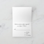 RSVP-Karte Einladung (Innenseite)