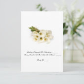 RSVP-Karte - Einladung zur Hochzeit "Calla Lilies" (Stehend Vorderseite)
