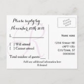 RSVP-Karte Einladungspostkarte (Rückseite)