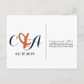 RSVP-Karte Einladungspostkarte (Rückseite)