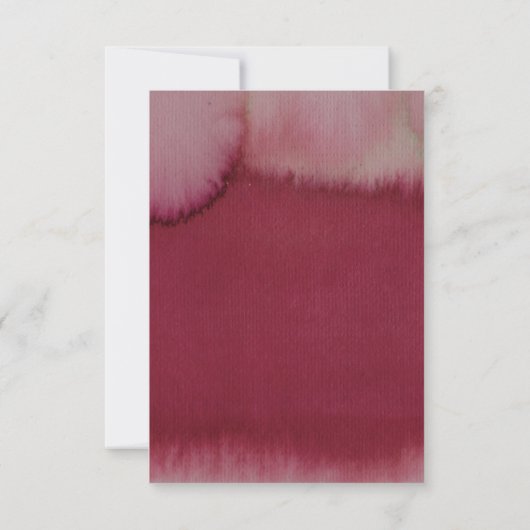 RSVP KARTE | Elegant floral Rustic Boho Rose Kraft (Rückseite)