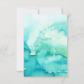 RSVP KARTE | Elegant floral Rustikaler Frühling Tü (Rückseite)