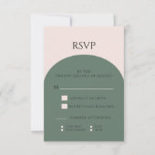 RSVP-KARTE "ERTH TONE ARCH WEDD" RSVP KARTE (Vorderseite)