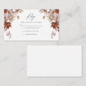 RSVP-Karte fallen Begleitkarte (Vorne/Hinten)