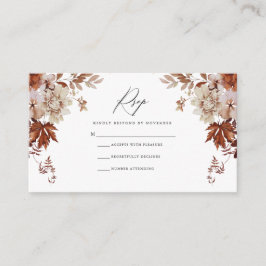 RSVP-Karte fallen Begleitkarte