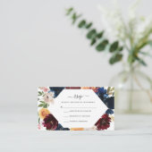 RSVP-Karte fallen | Flyer Haushalt Begleitkarte (Stehend Vorderseite)