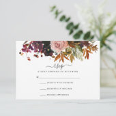 RSVP-Karte fallen RSVP Karte (Stehend Vorderseite)