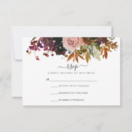 RSVP-Karte fallen RSVP Karte