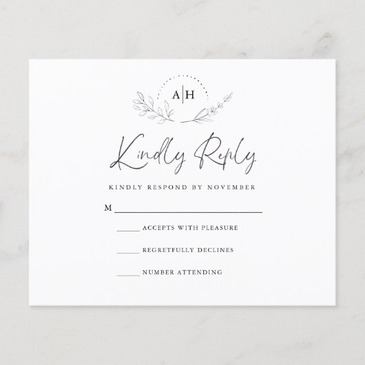 RSVP-Karte Flyer (Vorne)