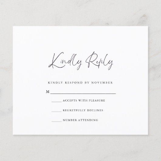 RSVP-Karte Flyer (Vorne)