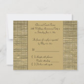 RSVP-Karte für 50 Jahre RSVP Karte (Rückseite)