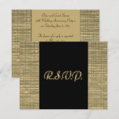 RSVP-Karte für 50 Jahre RSVP Karte (Vorne/Hinten)