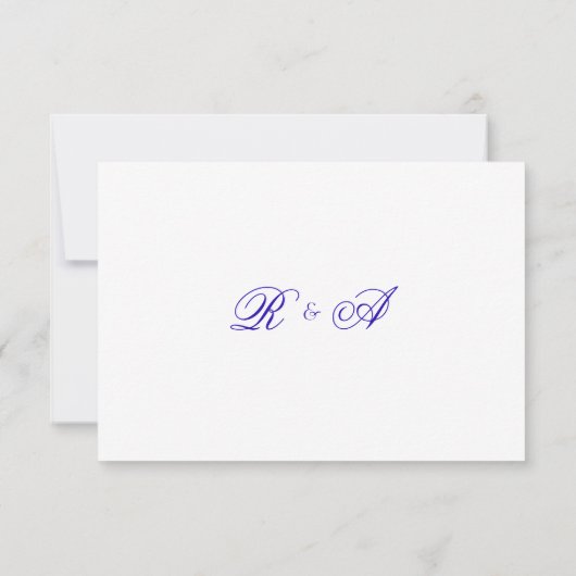 RSVP-Karte für abstrakte Lavendeltinken RSVP Karte (Rückseite)