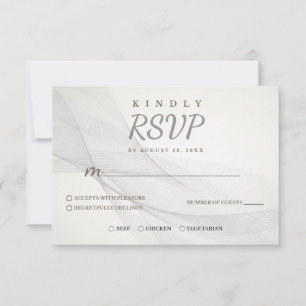 RSVP-Karte für abstrakte Linien RSVP Karte