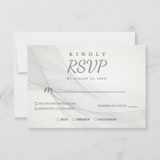 RSVP-Karte für abstrakte Linien RSVP Karte