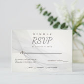 RSVP-Karte für abstrakte Linien RSVP Karte (Stehend Vorderseite)