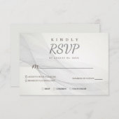 RSVP-Karte für abstrakte Linien RSVP Karte (Vorne/Hinten)