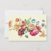 RSVP-Karte für antike Vintage Blumenzwiebeln RSVP Karte (Rückseite)