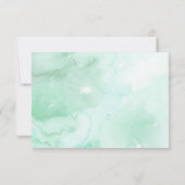 RSVP-Karte für Aquarellfarben - im Detail RSVP Karte (Rückseite)