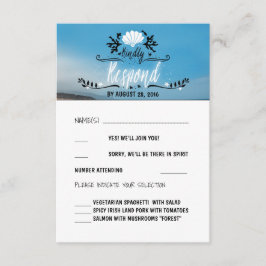 RSVP-Karte für Beach Wedding RSVP Karte