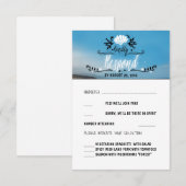 RSVP-Karte für Beach Wedding RSVP Karte (Vorne/Hinten)