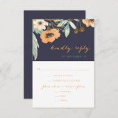 RSVP-Karte für benutzerdefiniertes Blühen RSVP Karte (Vorne/Hinten)