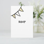 RSVP-Karte für benutzerdefiniertes Land Einladung (Stehend Vorderseite)