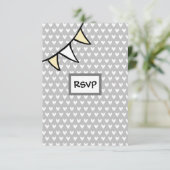 RSVP-Karte für benutzerdefiniertes Land Einladung (Stehend Vorderseite)