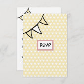 RSVP-Karte für benutzerdefiniertes Land Einladung (Vorne/Hinten)