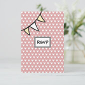 RSVP-Karte für benutzerdefiniertes Land Einladung (Stehend Vorderseite)