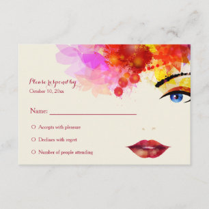 RSVP-Karte für bestimmte Blickwinkel-Krebsfinanzie RSVP Karte