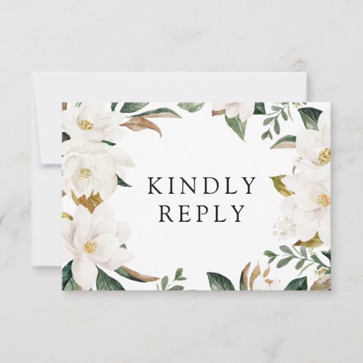 RSVP Karte für Blumenkost (Vorderseite)