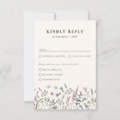 RSVP-Karte für Blumenkost RSVP Karte (Vorderseite)