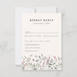 RSVP-Karte für Blumenkost RSVP Karte