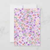 RSVP-Karte für Blumenpfirsiche, Lilac & Clay RSVP Karte (Rückseite)