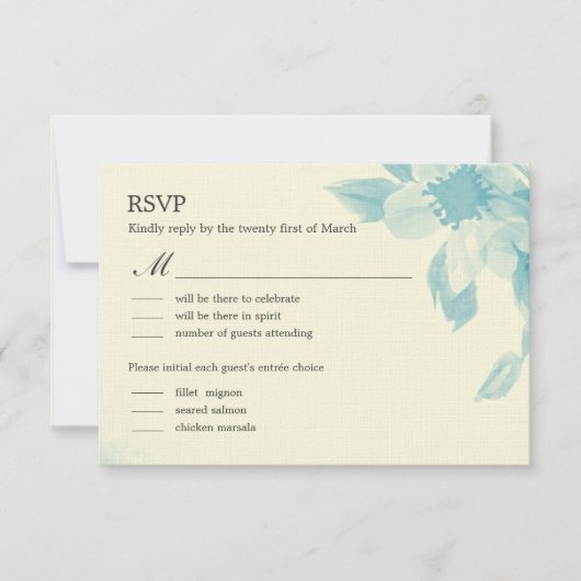 RSVP-Karte für Blumenzwiebeln RSVP Karte (Vorderseite)