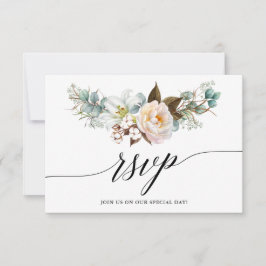 RSVP-Karte für botanische Blumenhochzeiten RSVP Karte